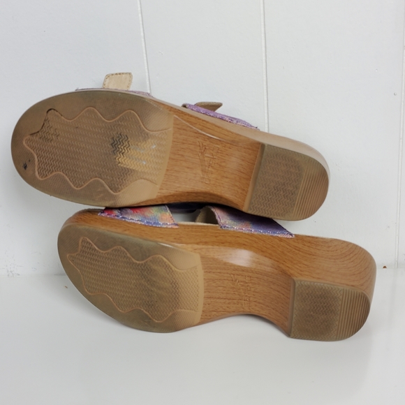 Dansko 2 strap slipon slides with a 2.5" heel danso size 42 us 11.5/12 - Picture 6 of 13